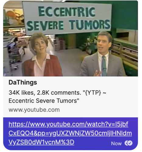 A link preview on Signal